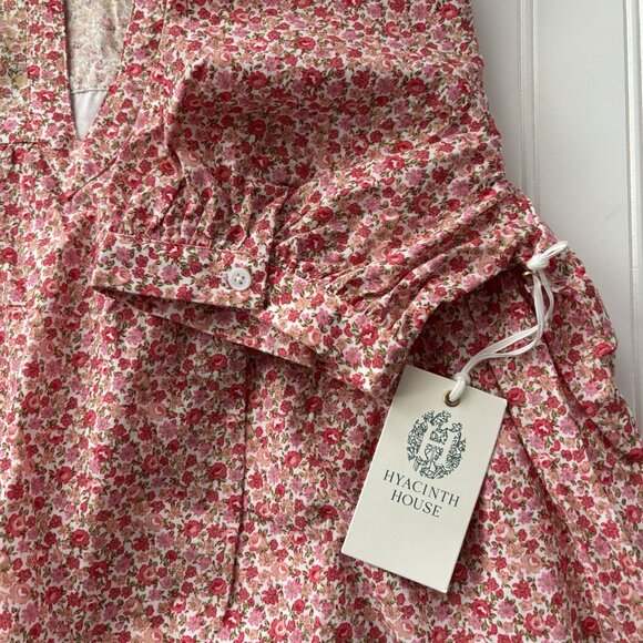 Tuckernuck Hyacinth House Floral Hana Mini Dress (Size M) Tiered Billowy A-line - Picture 8 of 11